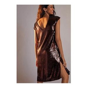Anthropologie Kara sequined mini dress-XS Petite
